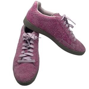 Puma Match Lo Elemental Shoes Hairy Suede Lilac Snow-Drizzle Size 8